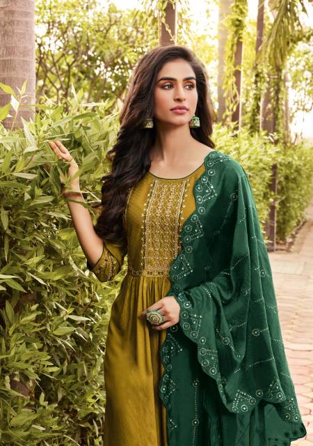 Surabhi Vol 2 By Ladies Flavour Rayon Readymade Suits Catalog
